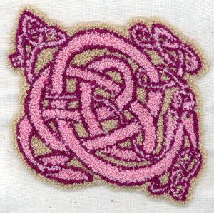 Pink Celtic Knot medallion
